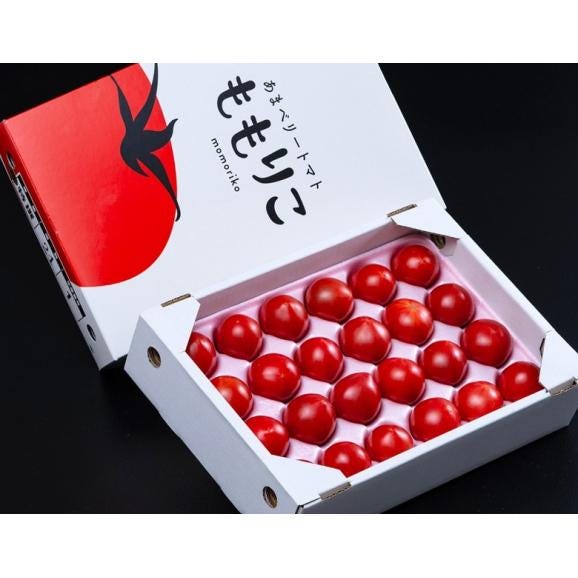 糖度10度選別『ももりこトマト』徳島県産 特選 風袋込 約1kg （15～24玉） 化粧箱 樫山農園 ※常温02