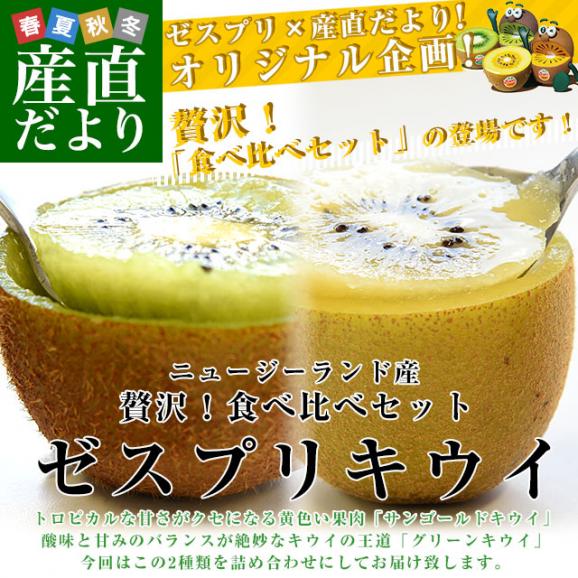 ニュージーランド産 ゼスプリ「サンゴールドキウイ」「グリーンキウイ」詰合せ約2キロ（合計18玉）送料無料 トロピカルフルーツ 市場発送02