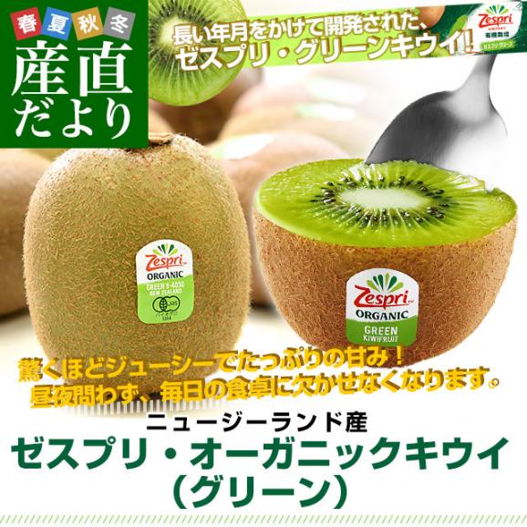 ニュージーランド産 ゼスプリ・オーガニックキウイ（グリーン）１キロ 送料無料 クール便 キウイフルーツ ヘイワード 完熟キウイ オーガニック02