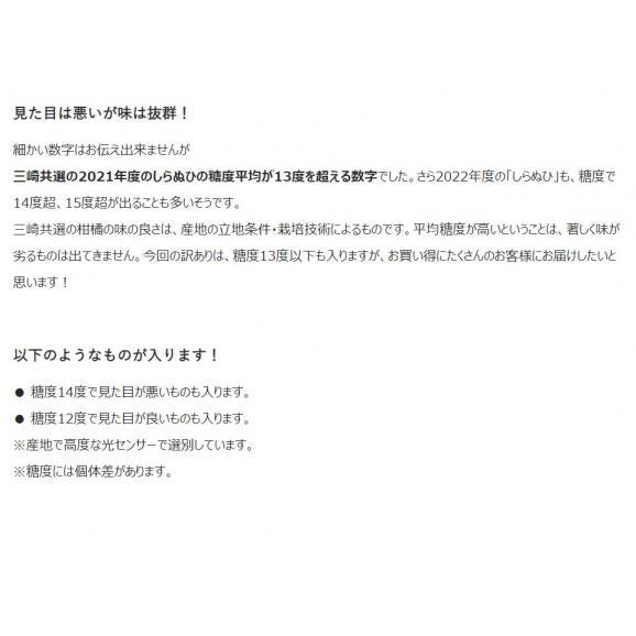 【カード・代引限定】無地箱でお届け　訳あり 不知火 しらぬひ JAにしうわ 三崎共選 愛媛県産 M〜4Lサイズ 風袋込 約5kg ※常温　送料無料 外皮のキズ有り04