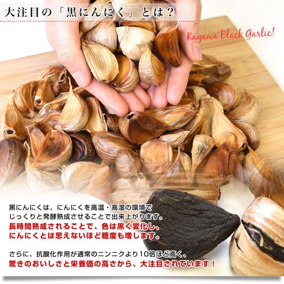 香川県より産地直送 JA香川県 熟成黒にんにく 約300g（タッパー入り） 黒ニンニク 大蒜 送料無料04