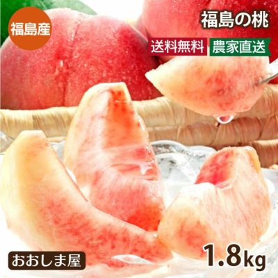 福島の桃 1.8kg 桃 5-9玉 送料無料 （クール代別途） ＜7月中旬より順次出荷＞ もも 菱沼農園 満天 青空 レストラン で紹介 満点 ギフト プレゼント フルーツ 果物 