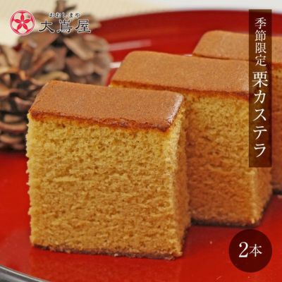 栗カステラ かすてら 260g×2箱 送料無料 ギフト 和菓子 長崎カステラ 栗 マロン スイーツ 