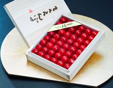 『さくらんぼ（佐藤錦）』高知県産 極み L〜2L 約300g 木箱 風袋込 ※冷蔵