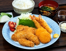 『海鮮フライセット』 エビフライ・カキフライ・アジフライ・カニのクリームコロッケ 4種 合計2.15kg ※冷凍