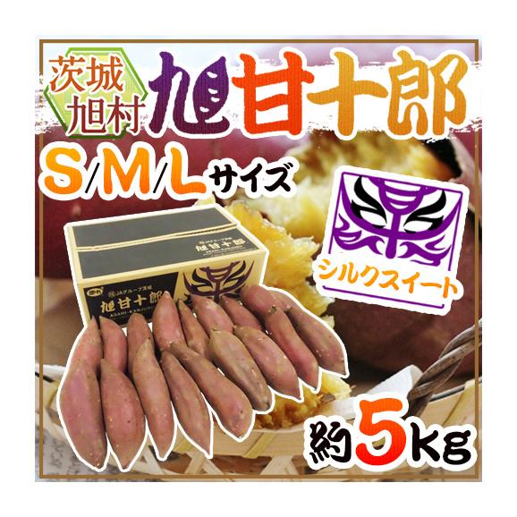 茨城県 旭村 熟成高糖度さつまいも ”旭甘十郎 シルクスイート” S/M/Lサイズ 約5kg サツマイモ【予約 1月末以降】 送料無料