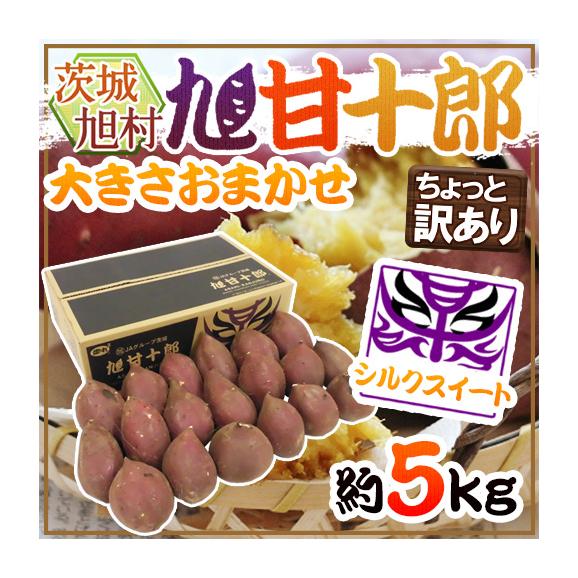 茨城県 旭村 熟成高糖度さつまいも ”旭甘十郎 シルクスイート” ちょっと訳あり 約5kg 大きさおまかせ サツマイモ【予約 1月末以降】 送料無料
