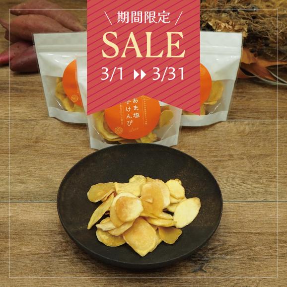 期間限定SALE！【斧の芋けんぴ】あま塩芋けんぴ〈60g×3袋〉