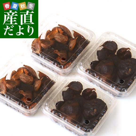 北海道より産地直送 滝本農場 手作り 熟成黒にんにく (割れ品) 320g（80g×４パック）  送料無料 黒ニンニク 大蒜 赤井川村 たきもと